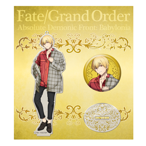 「Fate/Grand Order -絶対魔獣戦線バビロニア-」アクリルマスコット&缶バッジセット／A