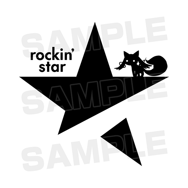 rockin'starコラボ 黒ロゴTシャツ ＜佐倉杏子＞