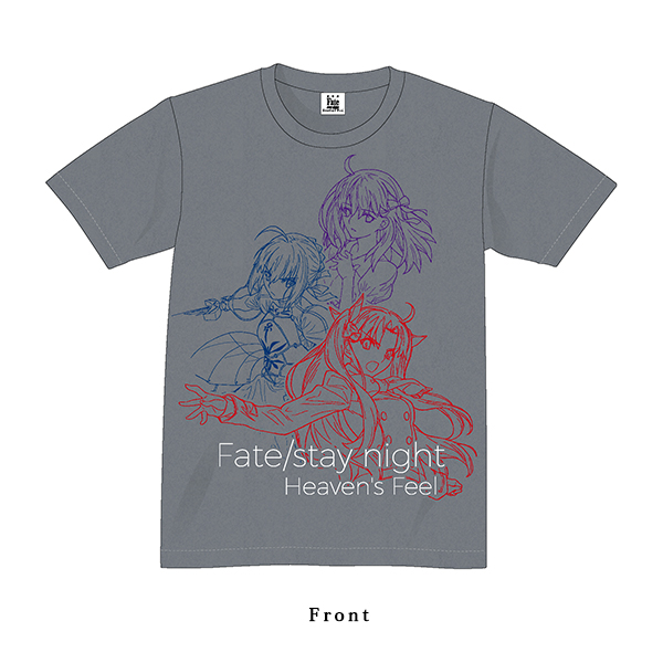 劇場版 Fate/stay night[Heaven's Feel] 第3弾キービジュアル ヒロインTシャツ